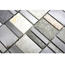 Mosaikplatta med sten- och metalleffekt
