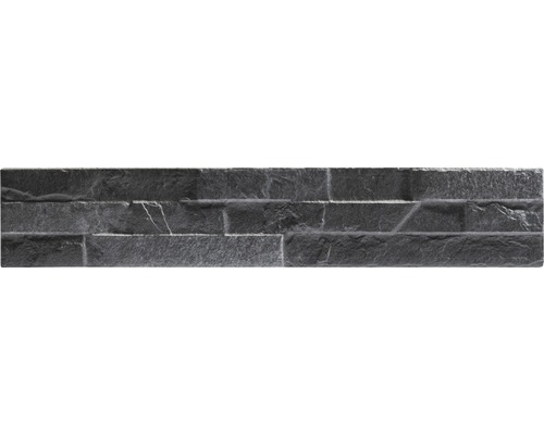 Väggtegel KLIMEX UltraStrong Bologna svart 8x44,5 cm Dekorativ platta med stenutseende
