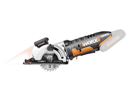 WORX batteridriven handcirkelsåg med laserstyrning