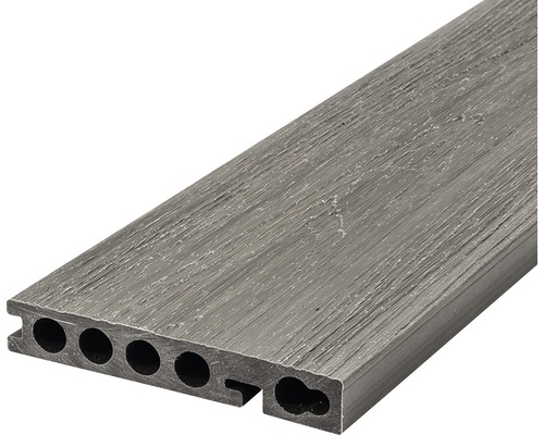 Komposittrall DoubleDeck+ Startbräda antracit 23x140x2800 mm Trädäck av kompositmaterial med ihåliga kammare
