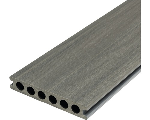 Komposittrall DoubleDeck+ Trall silver/antracit 23x140x2800 mm Komposittrall DoubleDeck+ Trall silver/antracit 23x140x2800 mm
