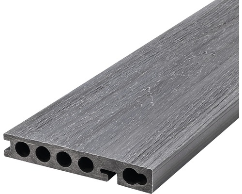 Komposittrall DoubleDeck+ Startbräda silver 23x140x2800 mm Trall av plast med ihåliga kammare