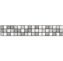 Mosaikplatta med kvadratiska stenar