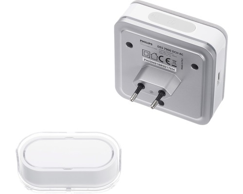 Philips dörrklocka DES 7900 DCH RC med kontakt och lock