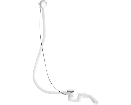 Av-och överloppsset DURAVIT till badkar D-Code med bottenventil krom plast 1 1/2" DN50 Av-och överloppsset DURAVIT till badkar D-Code med bottenventil krom plast 1 1/2" DN50