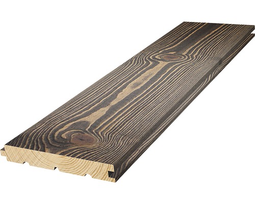 Massivt trägolv MOELVEN Etna Natur borstad furu 25x162mm (OBS! Fallande längder) Träpanel av gran med not och fjäder