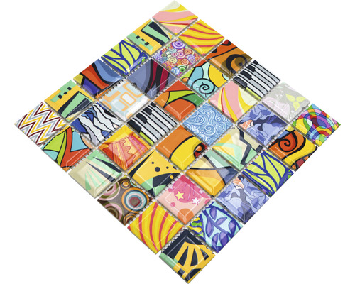 Mosaikplattor med olika mönster