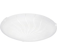 Taklampa av glas med mönster
