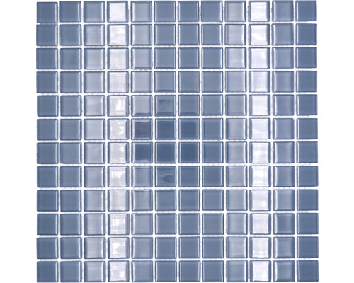 Mosaik glas Crystal 30x30 cm grå