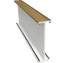 H-formad profillist med trädekor för inredning