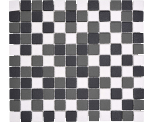 Mosaik keramik AT 959 grå svart vit 32,7 x 30,2 cm