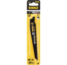 DeWalt tigersågblad set med fem blad, 152 mm långa