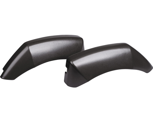 Två grå monteringsfötter