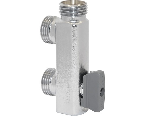 Badrumsfördelare VATETTE 2-rör med kulventil 40 mm c/c Badrumsfördelare VATETTE 2-rör med kulventil 40 mm c/c
