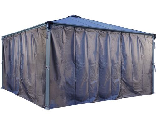 Paviljong med sidopaneler för trädgården