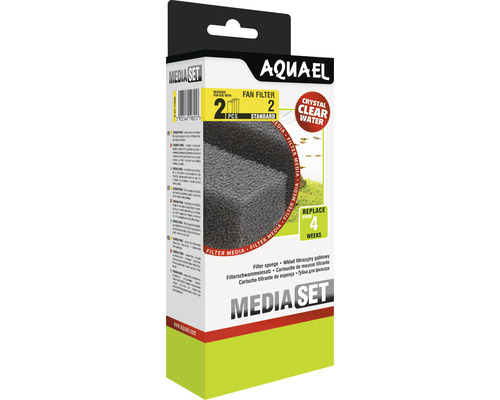 Aquael Media Set för akvariefilter, 2 stycken