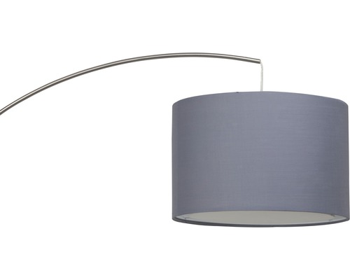 Golvlampa med grå lampskärm