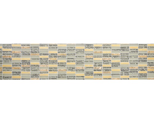 Mosaikplattor med stadsnamn