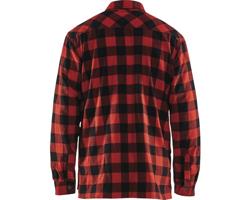 Skjorta med rutmönster, bakifrån