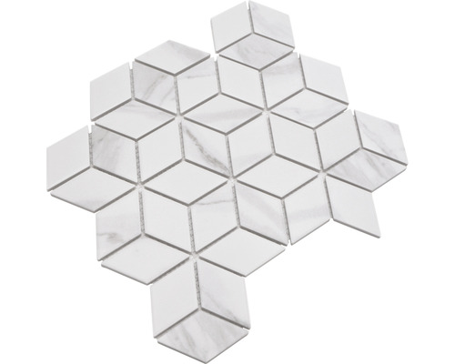 Mosaikplatta med kubmönster för vägg och golv