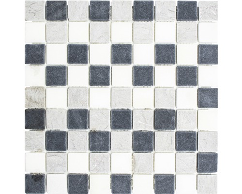 Mosaik natursten MOS 32/1125 grå 30,5x30,5 cm