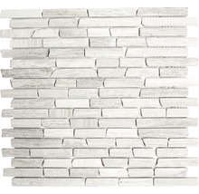 Mosaikplatta av natursten i tegelstenslook