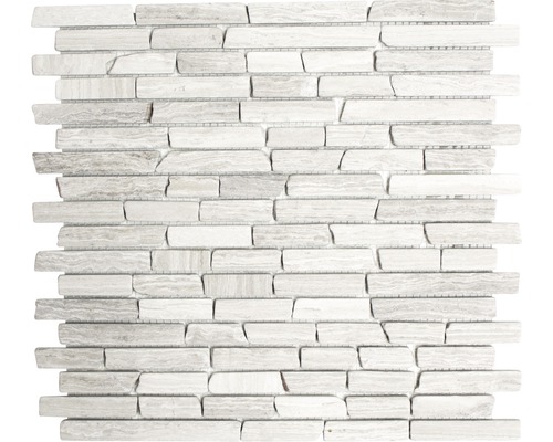 Mosaik natursten MOS Brick 2012 grå 30,5x32,2 cm