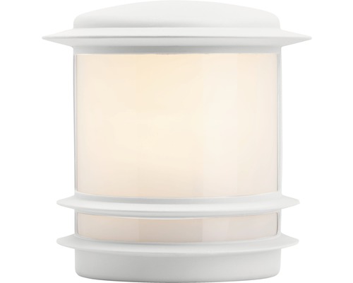 Vit utomhuslampa med cylindrisk lampskärm