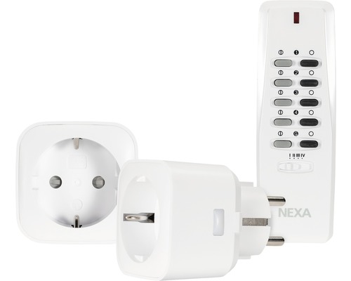 Trådlöst eluttag set med fjärrkontroll