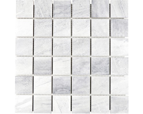 Mosaik CTR Q21GM 30,6x30,6 cm vit/grå matt