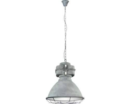 Hänglampa med kedja och lampskärm med skyddsbur