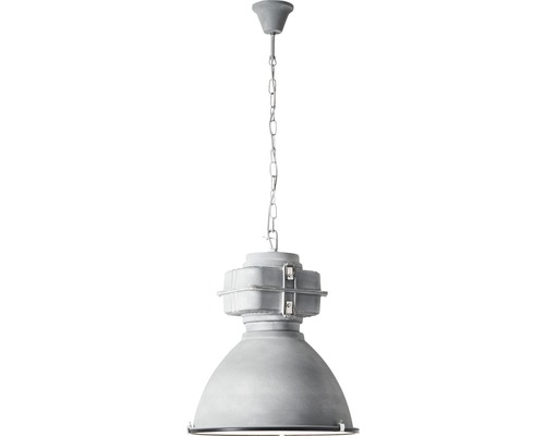 Grå hänglampa med kedjeupphängning för inomhusbruk