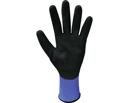 Svart arbetshandske med stickad mudd