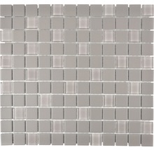 Mosaikplatta av keramik och glas