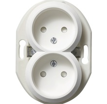 Vägguttag SCHNEIDER ELECTRIC Renova 2-vägs ojordat vit 1820021