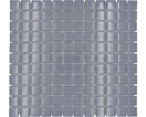 Mosaik glas XCM 8021 30,2x32,7 cm grå