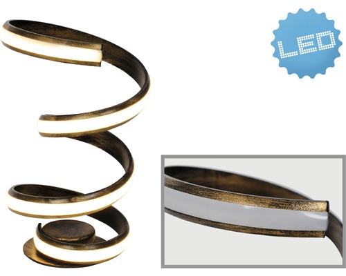 LED-bordslampa i spiralform