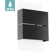 Svart vägglampa med skyddsklass IP44