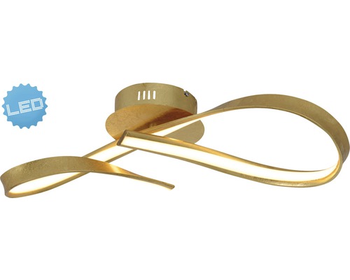 LED taklampa i metall med böjd design