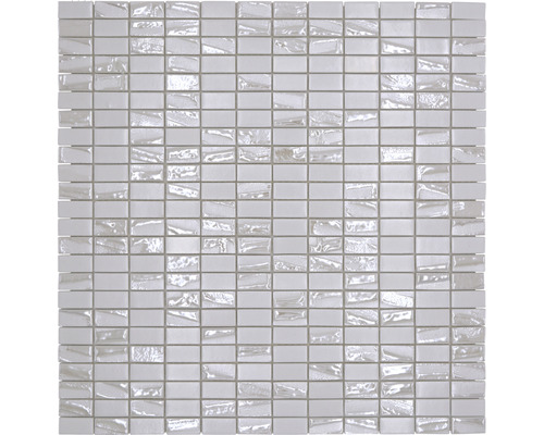 Mosaik glas Julia 01 eco 31,5x31,7 cm vit mix