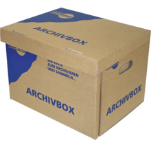 Arkivbox av kartong med lock