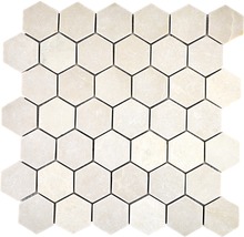 Mosaikplatta med sexkantiga element