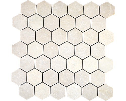 Mosaik natursten Hexagon MOS HXN 13R beige matt 29,8x30,5 cm