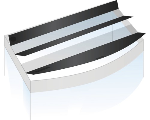 Detaljvy av ett akvarium med svart lock