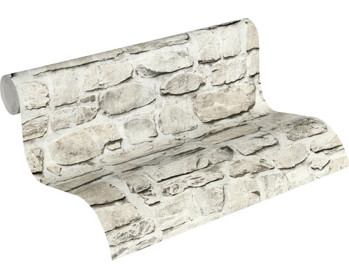 Tapetrulle med stenmurmönster