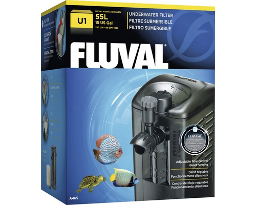 Akvariefilter FLUVAL U1 komplett 4,5W ca 250L/h för ca 55L akvarium