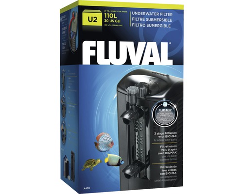 Akvariefilter FLUVAL U2 komplett 5W ca 400L/h för 45-110L akvarium