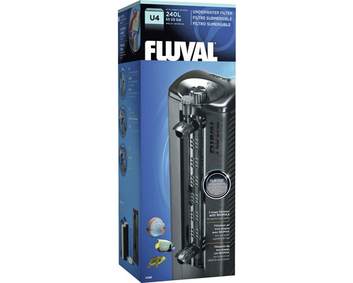 Akvariefilter FLUVAL U4 komplett 10W ca 1000L/h för 130-240L akvarium