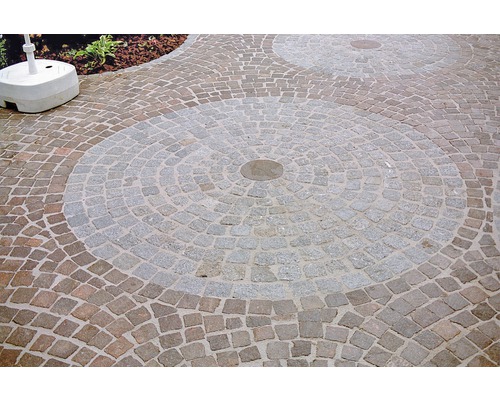 Marksten med cirkelformat mönster för utomhusbruk