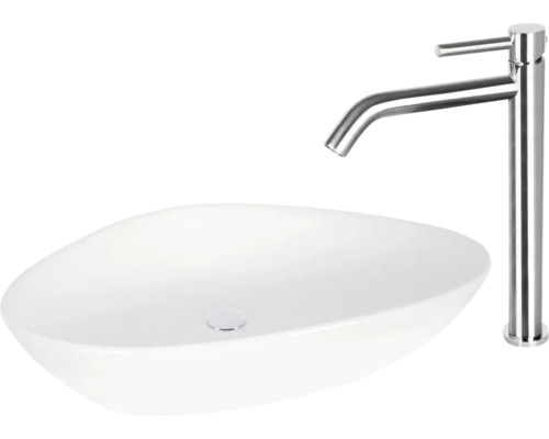 Tvättställ och armatur för badrummet